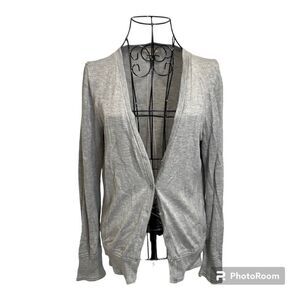 Banana republic grey v neck woman’s cardigan | size M